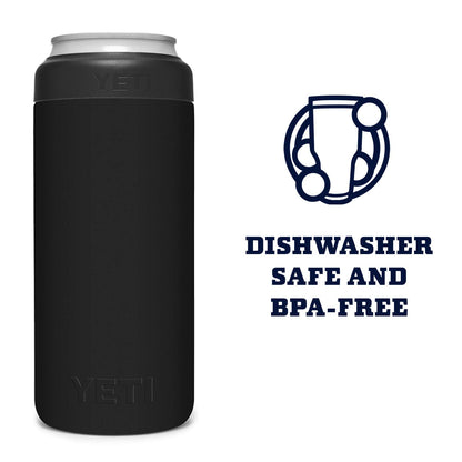 YETI Rambler 12 oz. Colster Slim Can Insulator for The Slim Hard Seltzer Cans, Black - Available at All In One Marketplace Canada