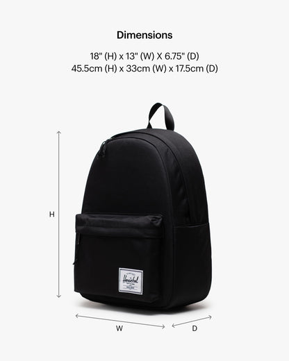 Herschel Classic Backpack, Unisex, Black, Mod XL - 25L Herschel
