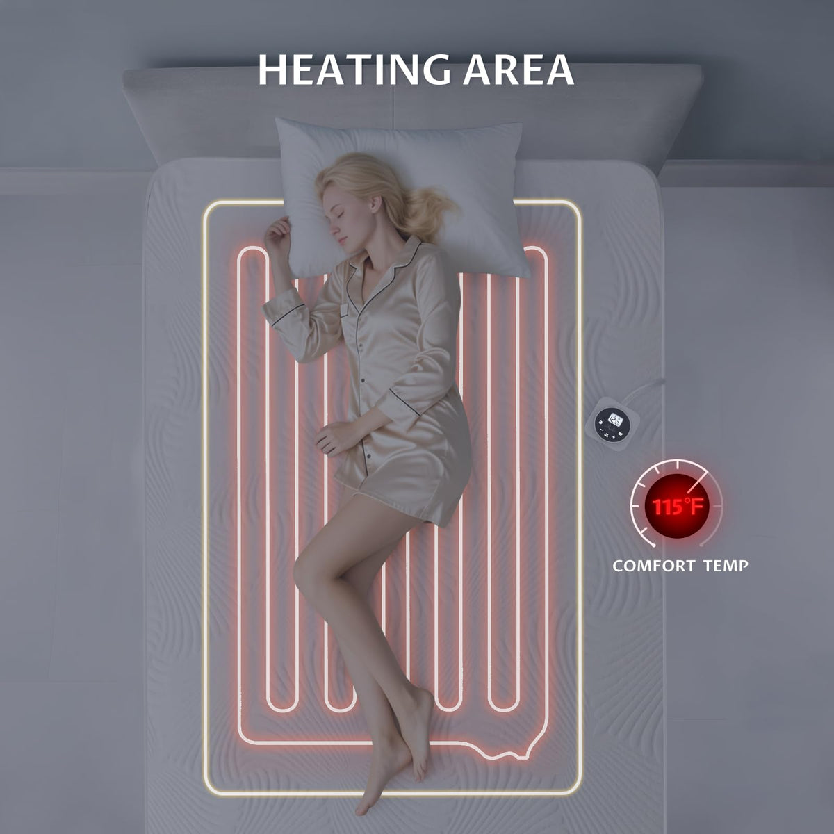 Heated Mattress Pad Full, 3D Air Fabric, Preheat & Memory for Cold Winter 🍁 All In One Marketplace Canada