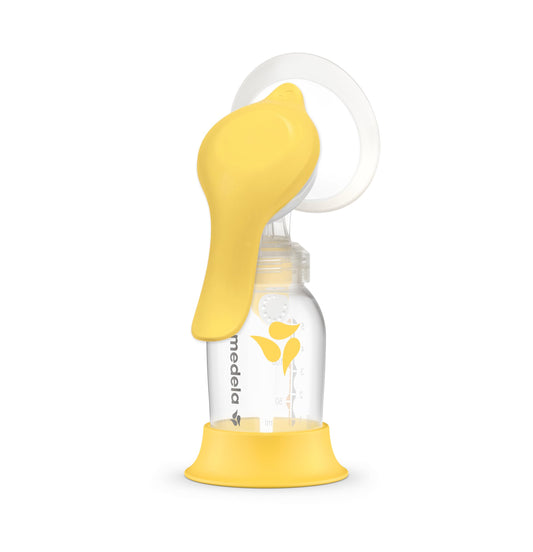 Medela Manual breast pump with Flex Shields Harmony Single Hand for More Comfort and Expressing More Milk
