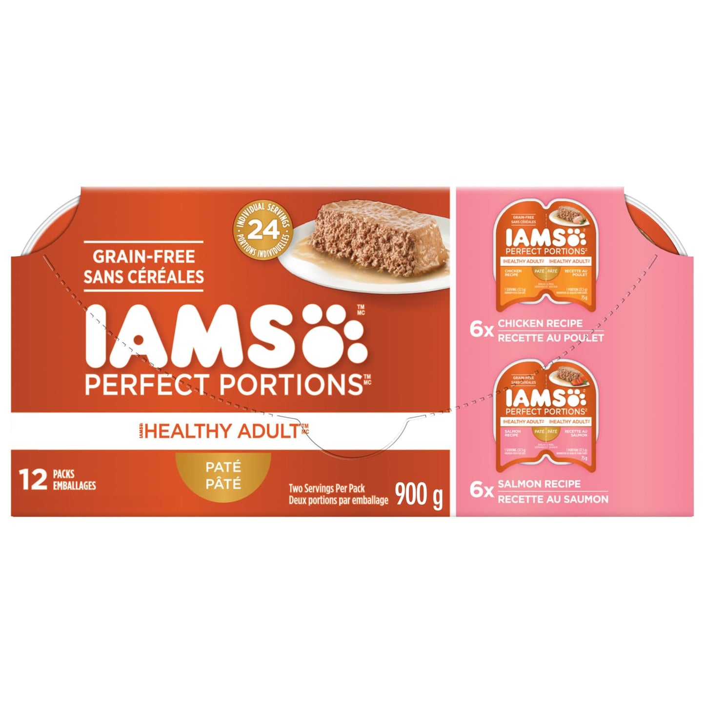 IAMS Perfect Portions Adult Wet Cat Food, Chicken Flavour, 75g (12 Pack) 🍁 All In One Marketplace Canada
