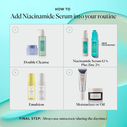 Naturium Niacinamide Face Serum 12% Plus Zinc 2%, 30 ml / 1.0 fl oz