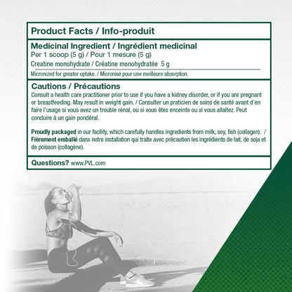 PVL 100% Pure Creatine Monohydrate Powder – Micronized Supplement for Women & Men, Unflavoured Amino Acids & Beta Alanine Friendly, Informed-Choice Tested, 1000 g (200 Servings)