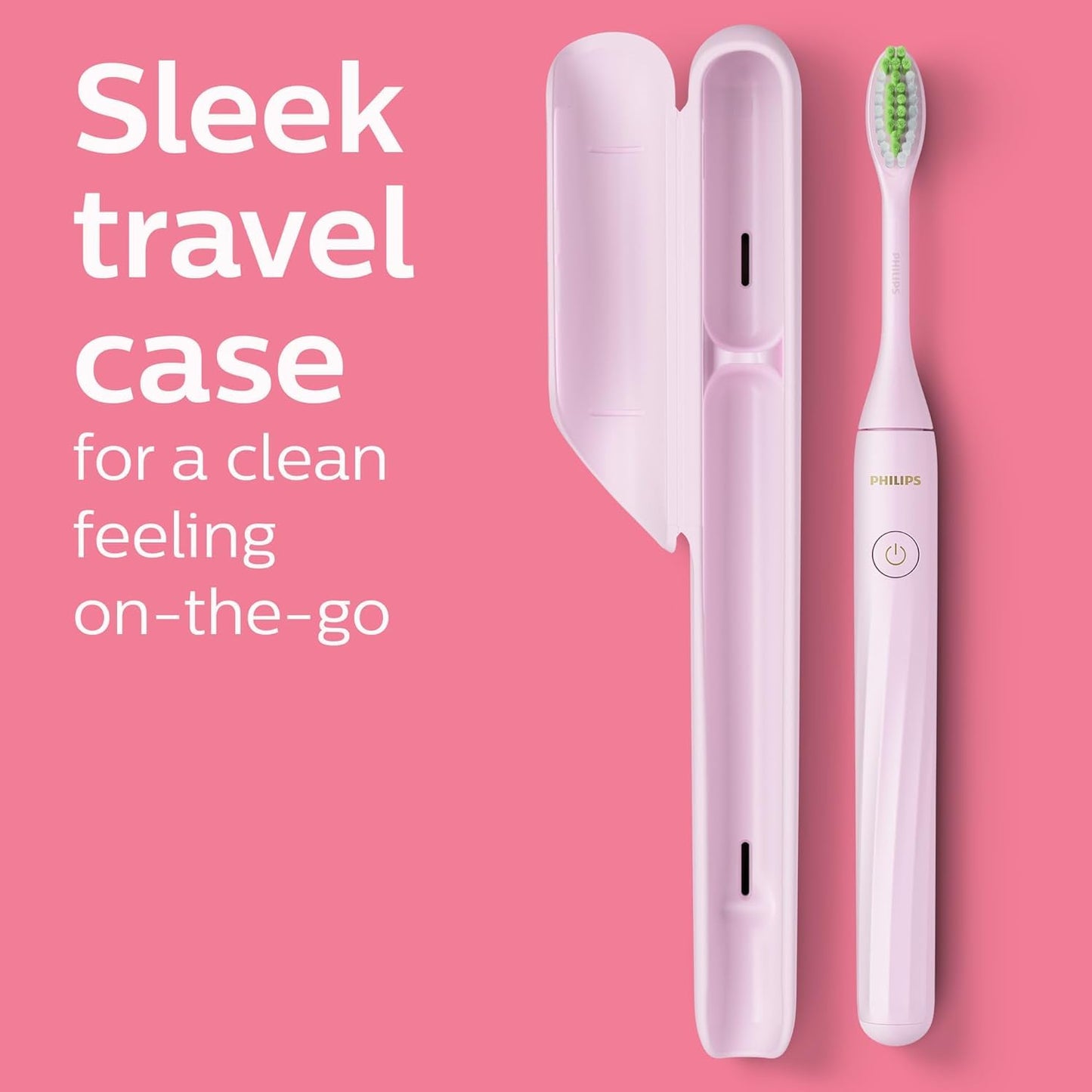 Philips One by Sonicare Battery Toothbrush, Brush Head Bundle, Manhattan Pink, BD3003/AZ Philips Sonicare