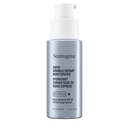 Neutrogena Rapid Wrinkle Repair Moisturizer - Retinol, SPF 30, Glucose, Fine Line Facial Care, Skin Tone, Skin Texture - 29mL 🍁 All In One Marketplace Canada