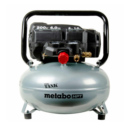Metabo HPT Air Compressor, THE Tank, Portable Pancake Air Compressor 200 PSI, 6 Gallon Tank, Versatile for Use with Framing, Siding, Finish, Brad or Roofing Nailers, EC914S Metabo HPT