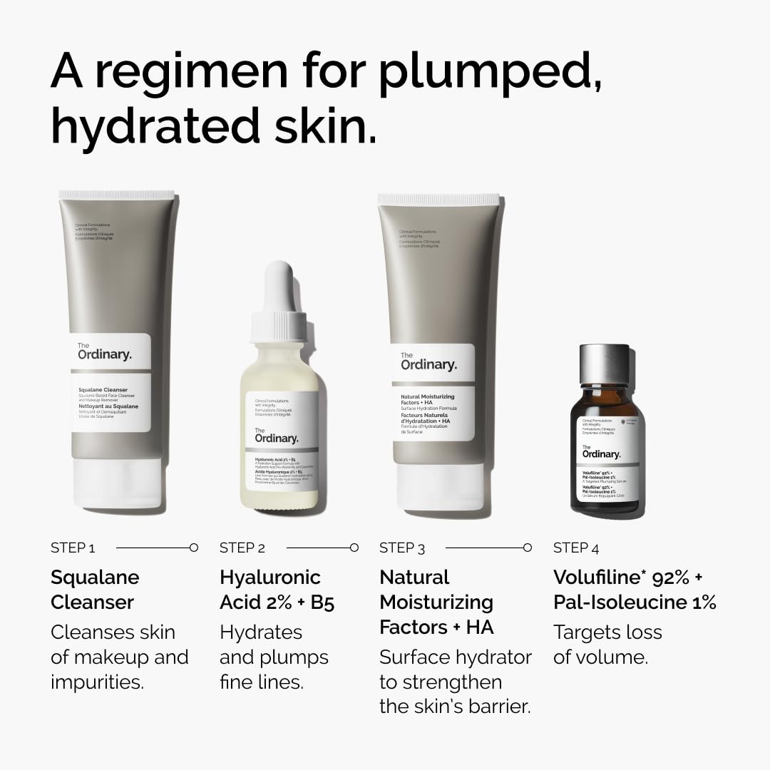 The Ordinary Volufiline 92% + Pal-Isoleucine 1% Plumping Anhydrous Serum, Facial Skincare for Loss of Volume, 15 ml - Available at All In One Marketplace Canada