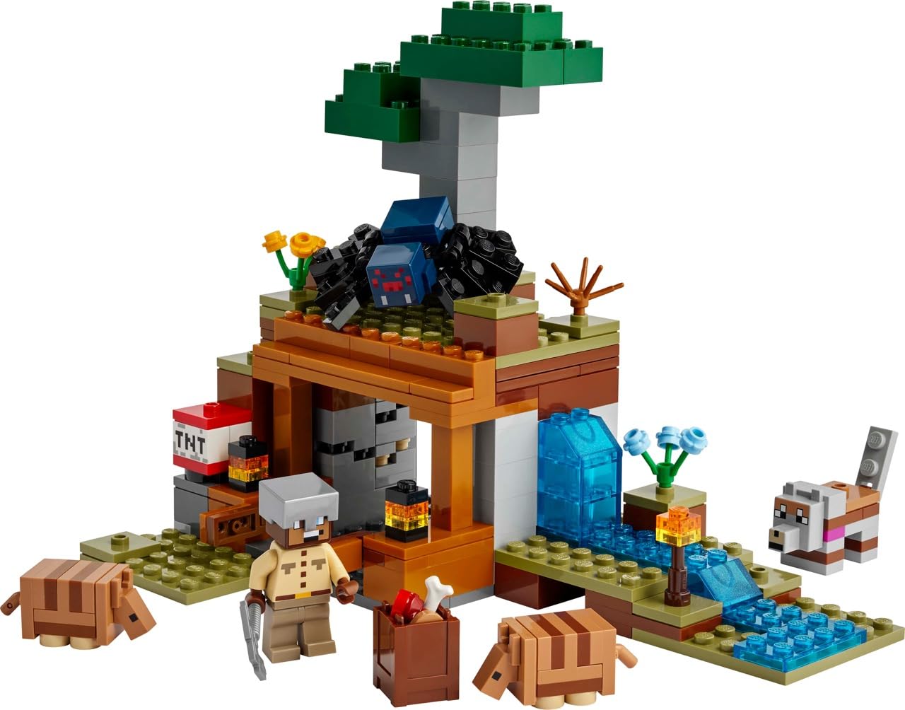 LEGO Minecraft The Armadillo Mine Expedition Toy Figures and Playset - Building Minecraft Toy for Kids, Boys and Girls, Ages 8+ - with Gaming Figures for Pretend Play - Gift Idea for Birthdays - 21269 LEGO