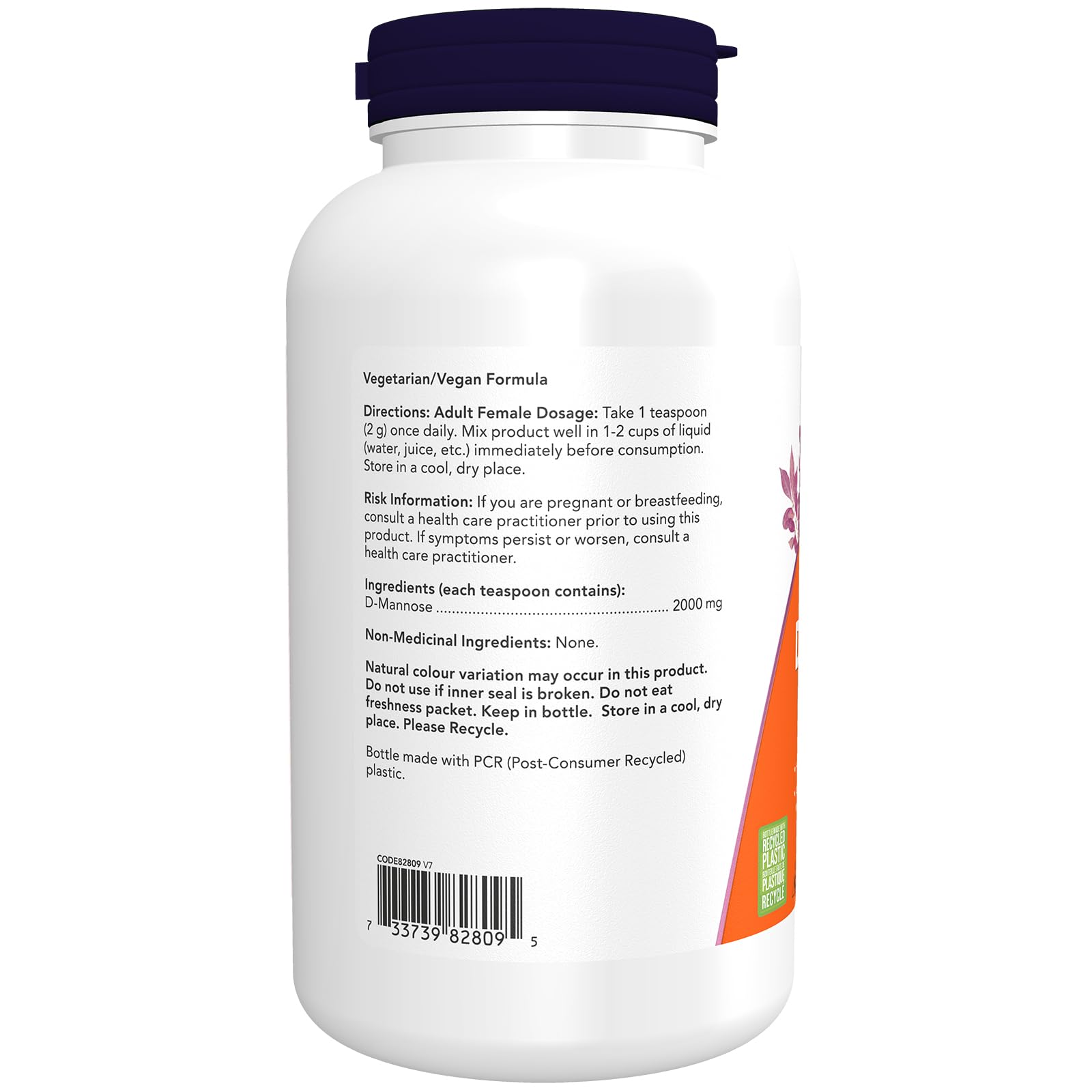 NOW Supplements, D-Mannose Powder, Non-GMO Project Verified, Healthy Urinary Tract, Unflavoured, 170g NOW