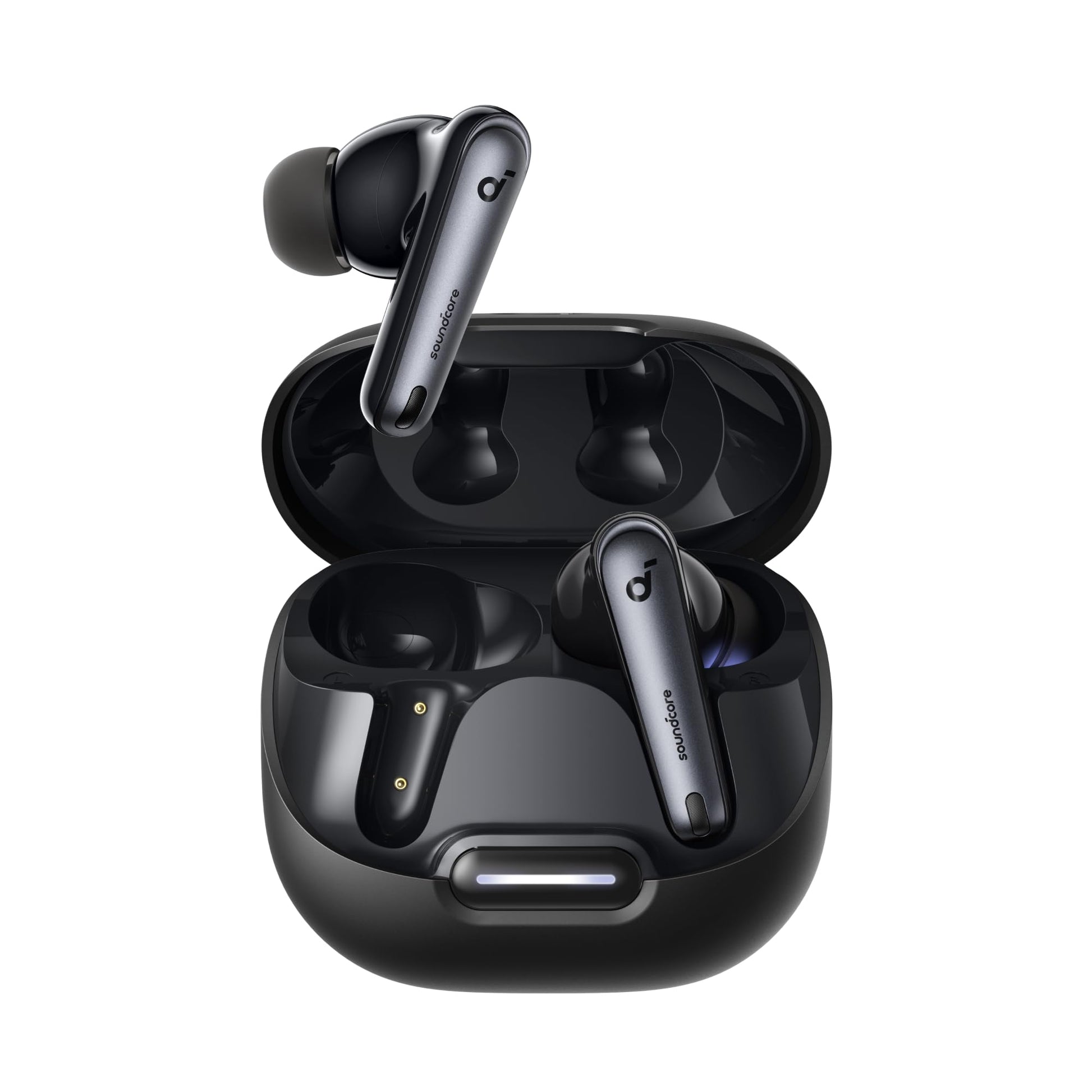 soundcore by Anker Liberty 4 NC Wireless Noise Cancelling Earbuds, 98.5% Noise Reduction, Adaptive Noise Cancelling to Ears and Environment, Hi-Res Sound, 50H Battery, Wireless Charging, Bluetooth 5.3