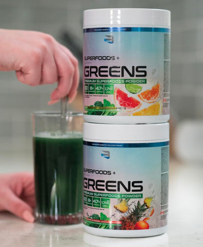 Believe Supplements Superfoods+Greens - Superfood Blend | Boost Energy, Immunity, and Digestion | Rich in Antioxidants & Essential Nutrients! (30 Servings (Pack of 1), Pineapple Mango) Believe Supplements