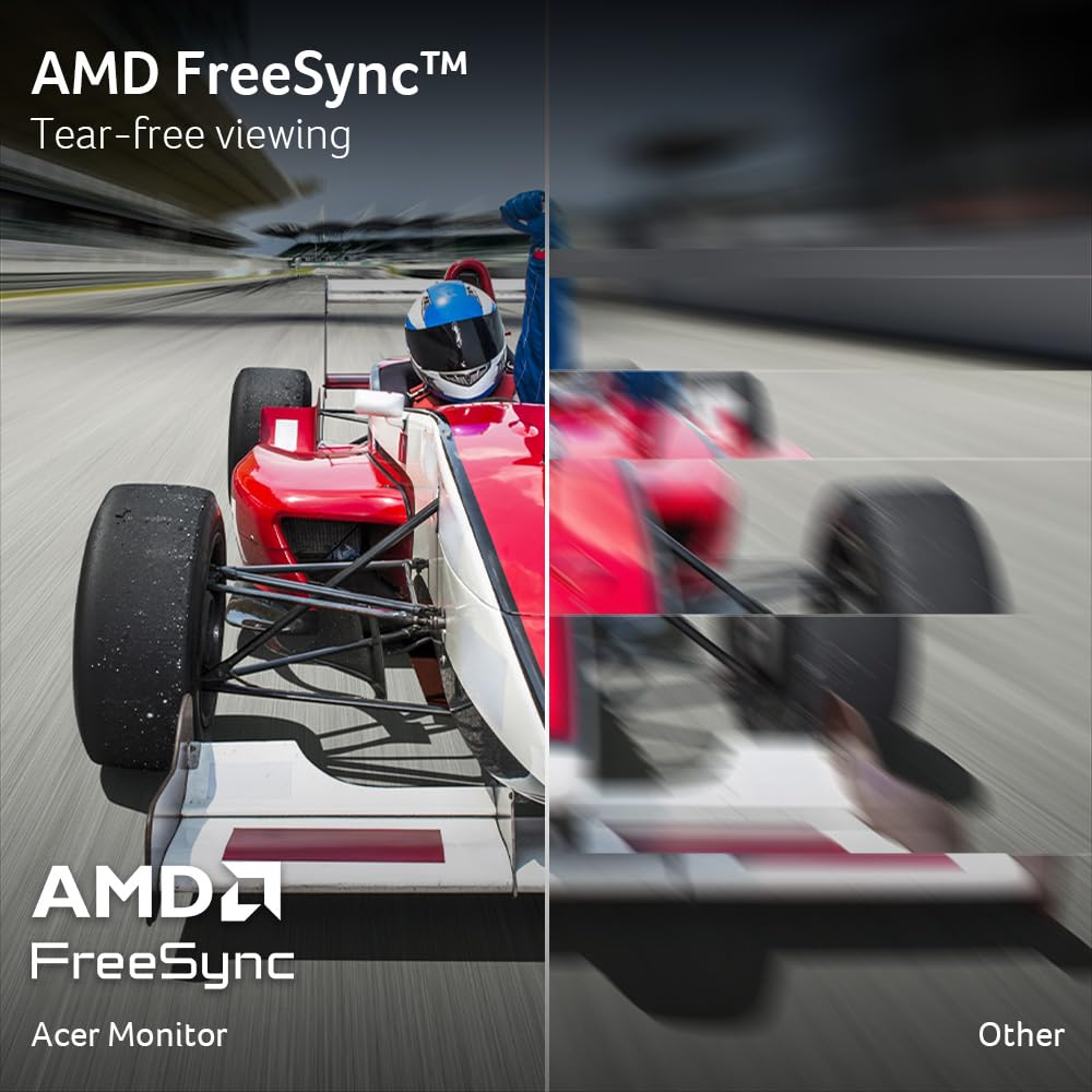 Acer Nitro 27 Inch WQHD 2560 x 1440 IPS Gaming Monitor | AMD FreeSync | Up to 180Hz Refresh | Up to 0.5ms | DCI-P3 95% | HDR 10 Support | One Display Port 1.2 & Two HDMI 2.0 | KG271U N3bmiipx Acer