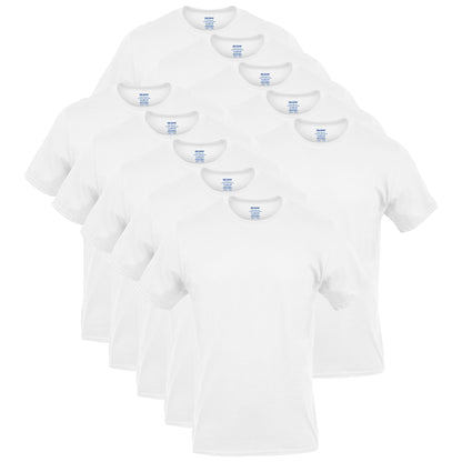 Gildan Men's Crew T-Shirts, Multipack, Style G1100, White (12-pack), Medium