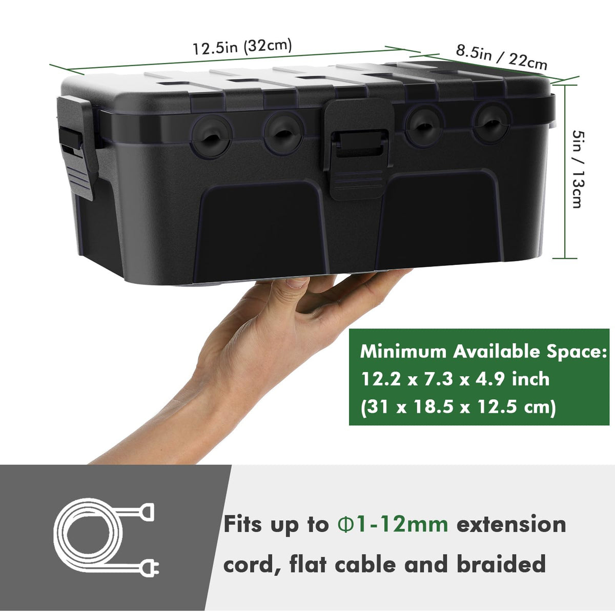 RESTMO IP54 Extra Large Outdoor Electrical Box Weatherproof 🍁 All In One Marketplace Canada