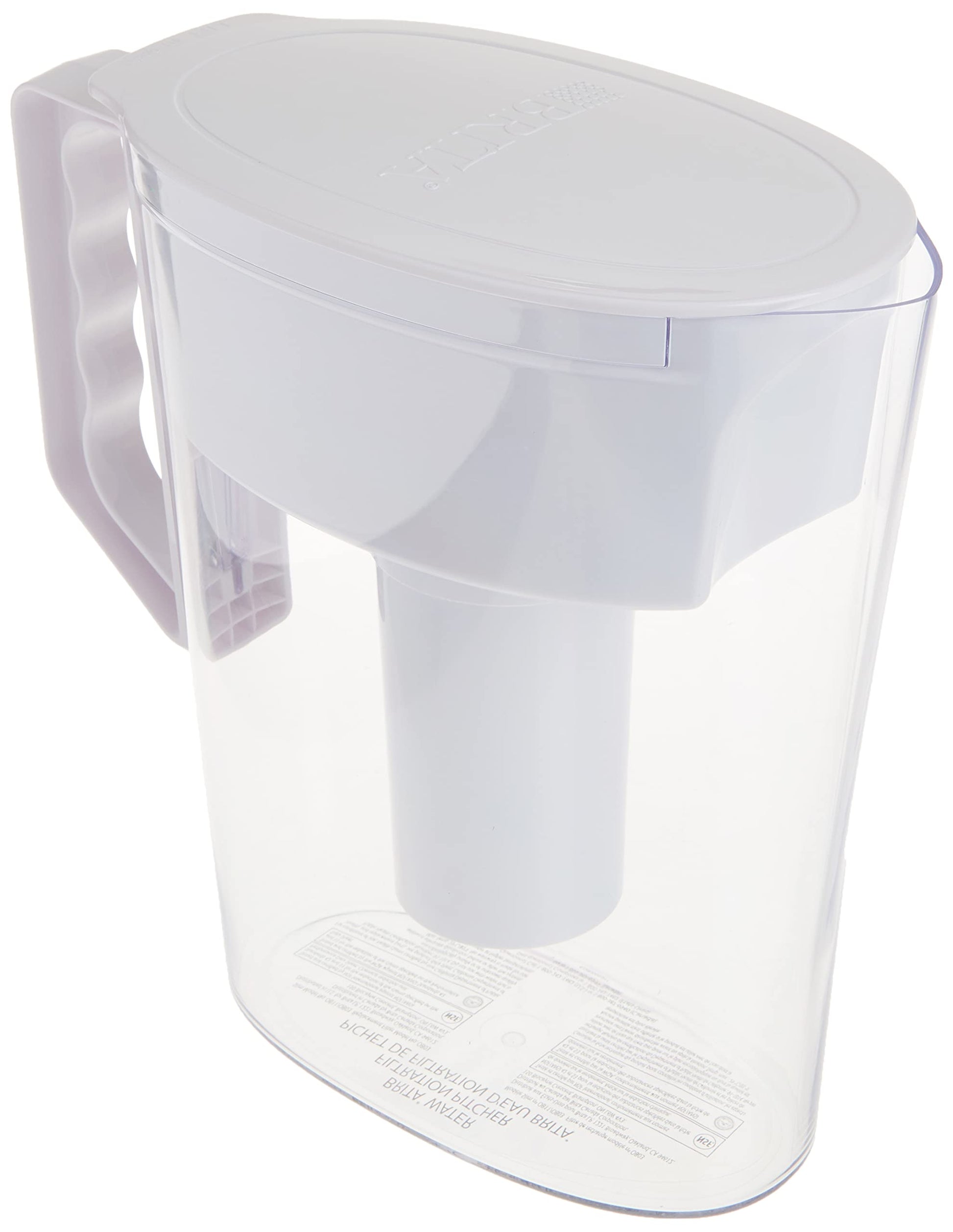 Brita 5 Cup Filter Pitcher, Reduces Chlorine taste and odour from Tap Water, Filters 151 Litres, Slim, White - Available at All In One Marketplace Canada