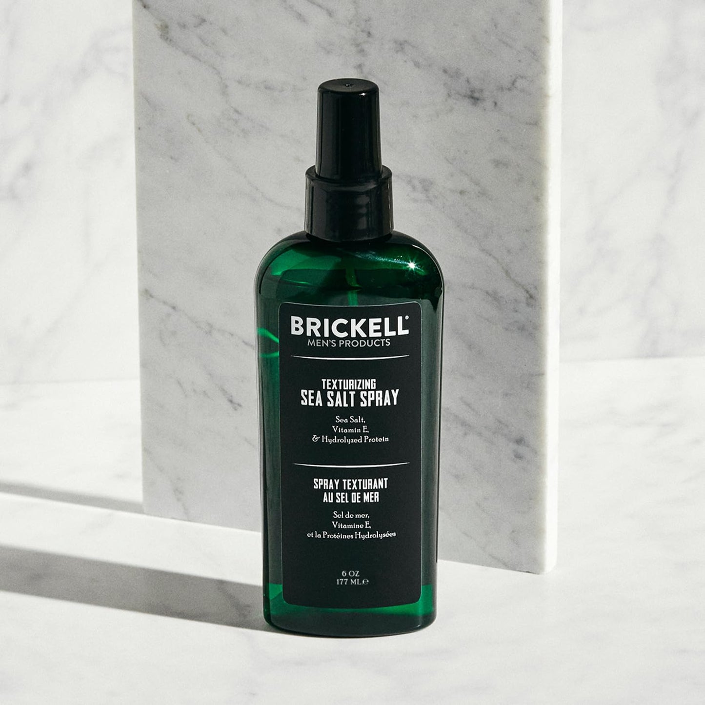 Brickell Men's Texturizing Sea Salt Spray for Men, Natural & Organic, Alcohol-Free, For a Beach or Surfer Hair Style, 177 mL - Available at All In One Marketplace Canada