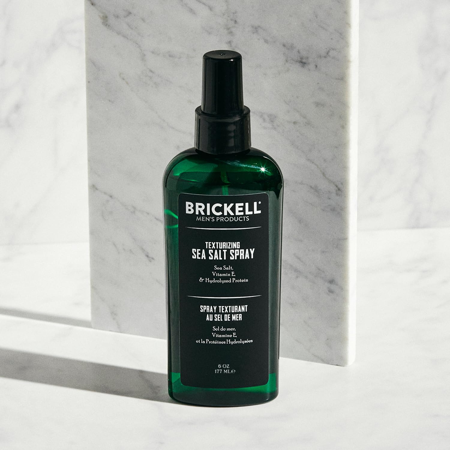 Brickell Men's Texturizing Sea Salt Spray for Men, Natural & Organic, Alcohol-Free, For a Beach or Surfer Hair Style, 177 mL - Available at All In One Marketplace Canada