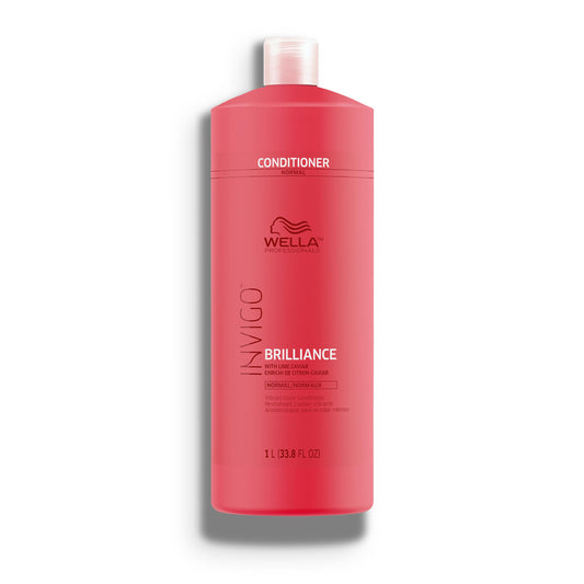 Wella Professionals Invigo Brilliance Conditioner | For Fine/Normal Colored Hair | Intense Color Protection & Maintains Vibrancy | 33.8 Fl Oz | 1 L 🍁 All In One Marketplace Canada Wella Professionals