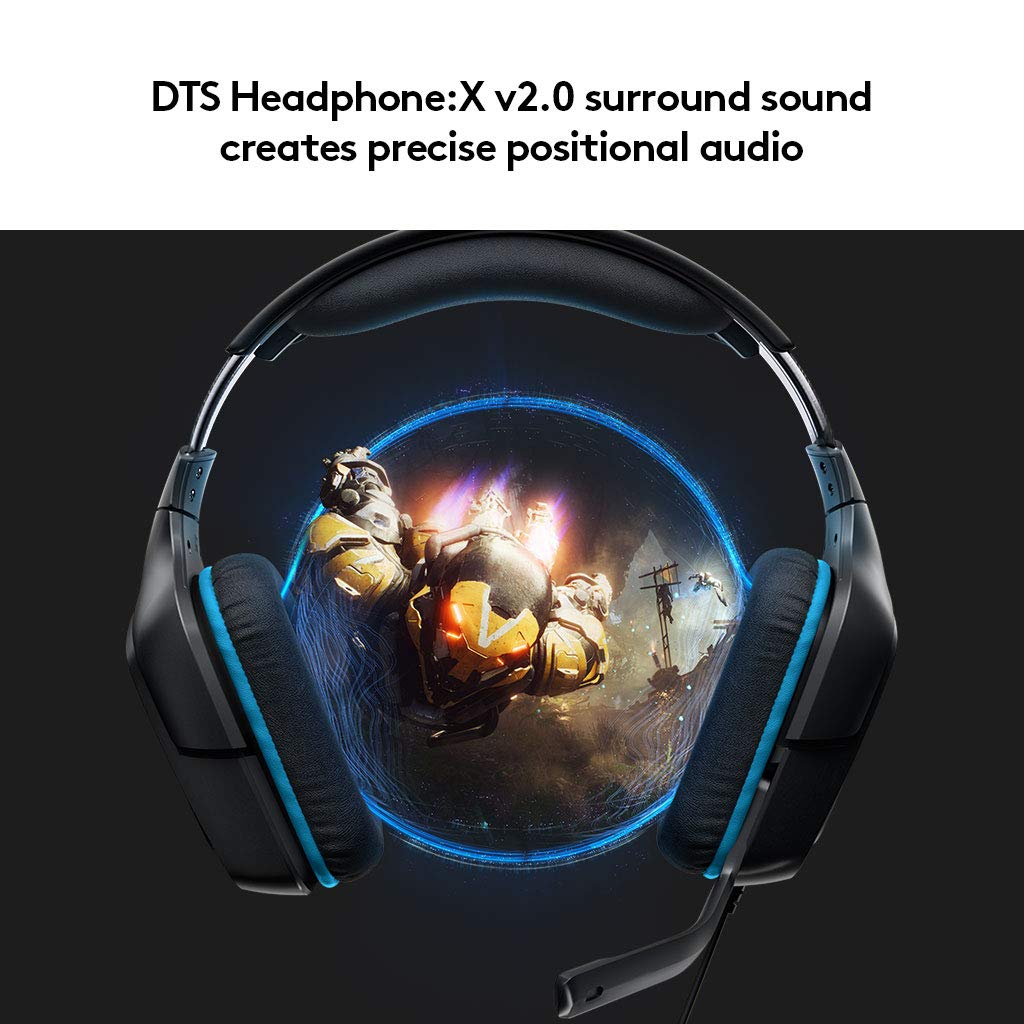 Logitech G432 Wired Gaming Headset - Black