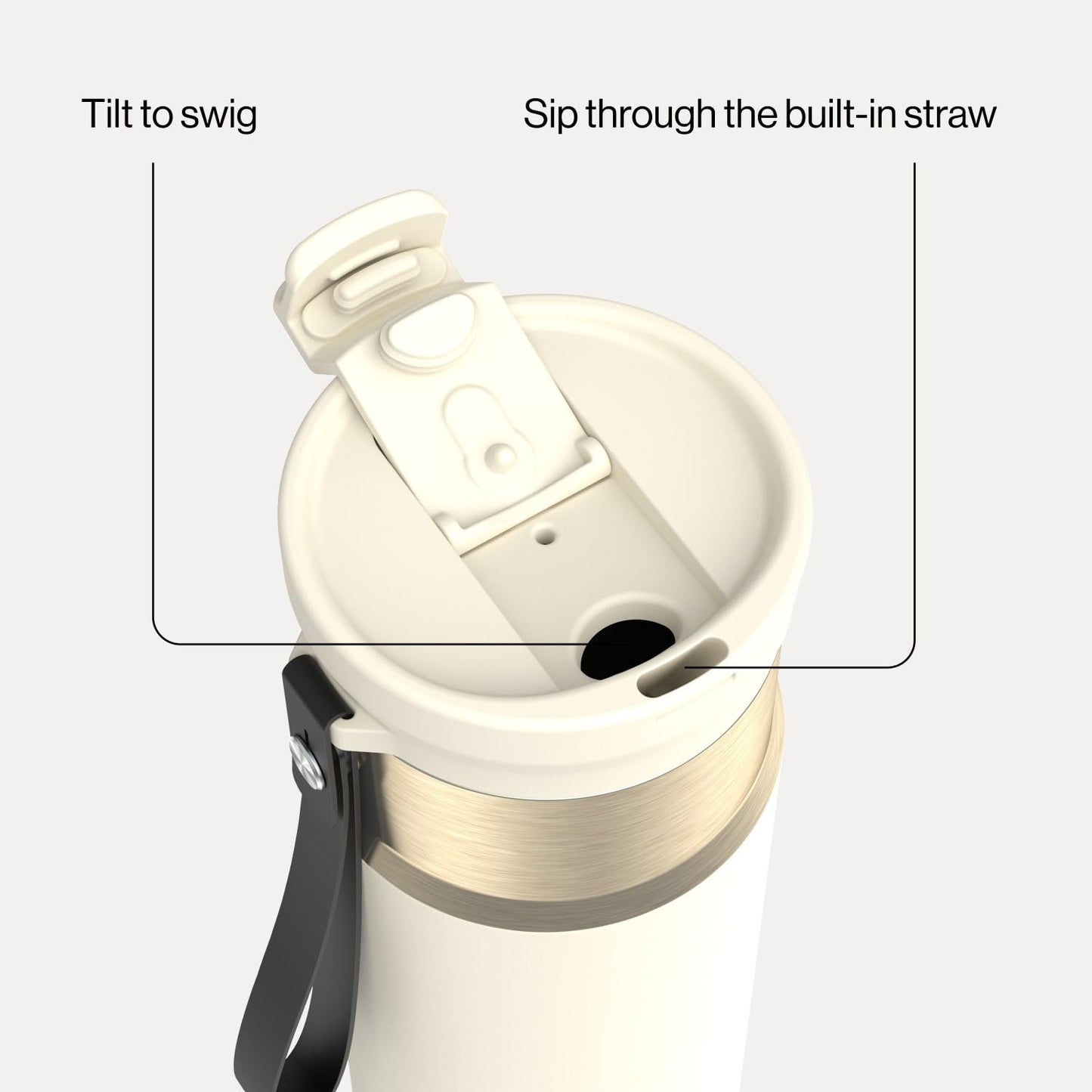 Contigo DualSip 24 oz Water Bottle w/Carry Strap & 2-Way Lid (Drink from Straw or Spout) | Vacuum-Insulated Stainless Steel for Cold Drinks | 100% Leakproof | BPA & Lead-Free | Dishwasher Safe 🍁 All In One Marketplace Canada