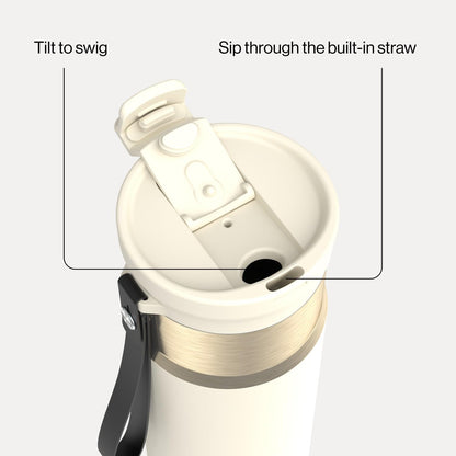 Contigo DualSip 24 oz Water Bottle w/Carry Strap & 2-Way Lid (Drink from Straw or Spout) | Vacuum-Insulated Stainless Steel for Cold Drinks | 100% Leakproof | BPA & Lead-Free | Dishwasher Safe 🍁 All In One Marketplace Canada
