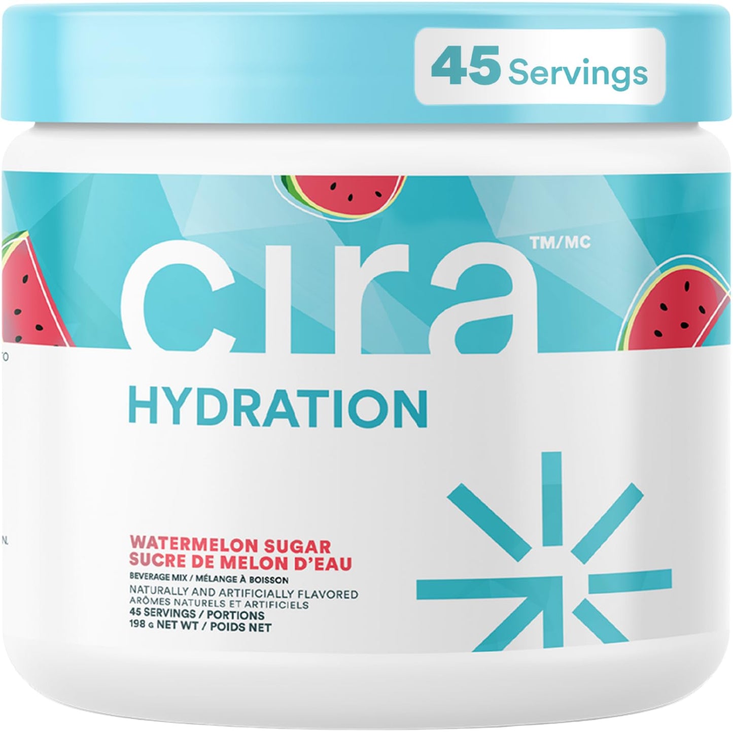 Cira Hydration Electrolytes Powder - Daily Electrolyte Powder, Sugar Free w/Himalayan Salt, Magnesium, & Potassium, Hydration Powder for Dehydration Relief & Recovery - Watermelon Sugar, 45 Servings