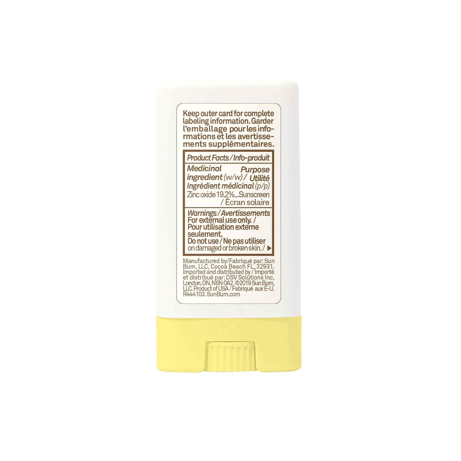 Sun Bum Baby Bum Spf 50 Sunscreen Face Stick | Mineral Uva/uvb Face and Body Protection for Sensitive Skin | Fragrance Free | Travel size | 13g