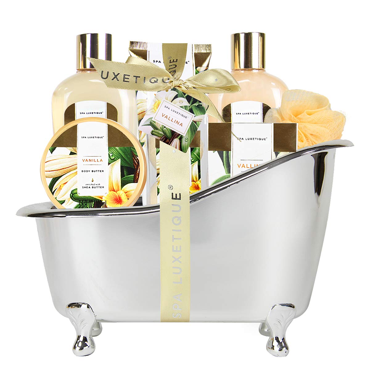 Birthday Gifts for Women Spa Luxetique 8Pcs Gift Basket Vanilla Bath Set 🍁 All In One Marketplace Canada