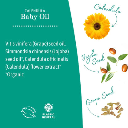 Earth Mama - Calendula Baby Oil - 120 ml 🍁 All In One Marketplace Canada