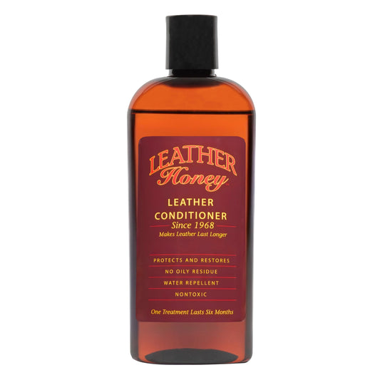 Leather Honey Leather Conditioner - Quality Leather Care Since 1968 - Leather Conditioner for Auto Interiors, Furniture, Shoes, Bags, Accessories & Apparel - 8oz