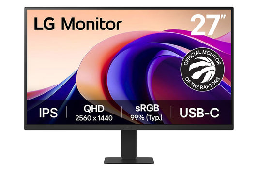 LG 27U631A-B 27-Inch QHD (2560x1440) IPS Monitor, 100Hz Refresh Rate, 5ms (GtG) Response Time, sRGB 99%, HDR10, USB-C, HDMI, Tilt Adjustable, Black 🍁 All In One Marketplace Canada