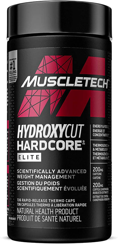 Hydroxycut Hardcore Elite, Energy & Metabolism Support for Men & Women