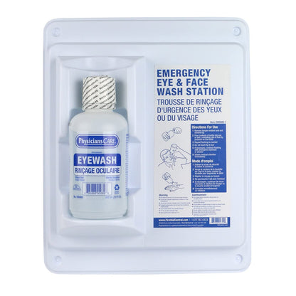FIRST AID CENTRAL PhysiciansCare 500 ml (16 oz.) Single Bottle Eyewash Wall Station, White 🍁 All In One Marketplace Canada