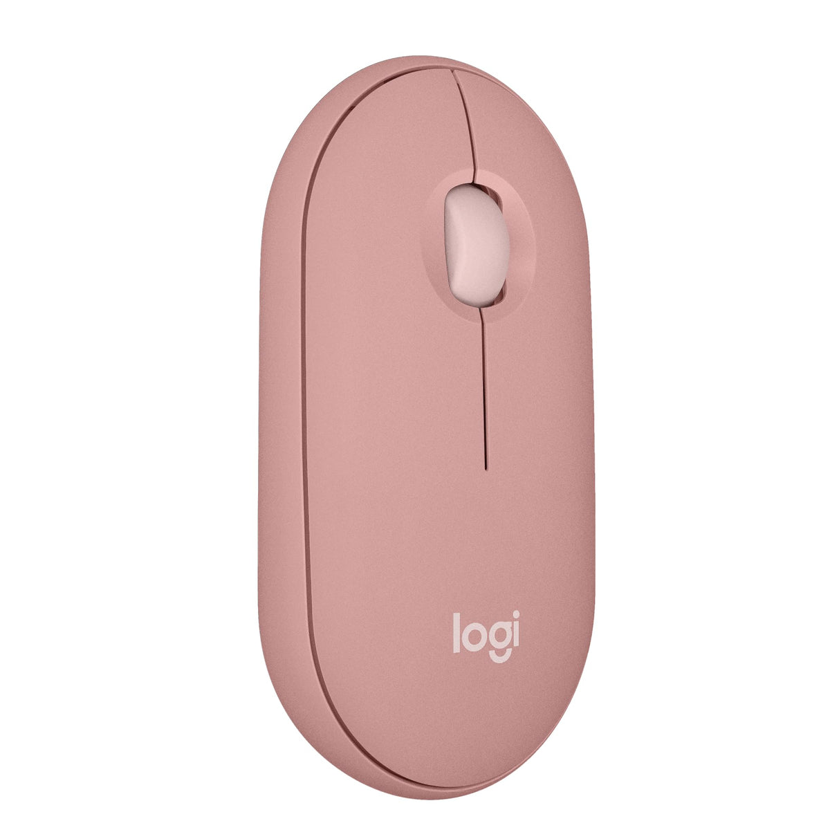 Logitech Pebble Mouse 2 M350s Slim Bluetooth Wireless Portable - Tonal Rose