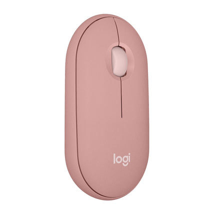 Logitech Pebble Mouse 2 M350s Slim Bluetooth Wireless Portable - Tonal Rose