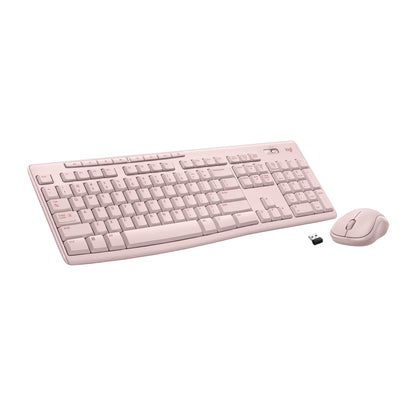 Logitech MK270 Wireless Keyboard and Mouse Combo for Windows, 2.4 GHz Wireless, Compact Mouse, 8 Multimedia and Shortcut Keys, 2-Year Battery Life, for PC, Laptop - Rose - Available at All In One Marketplace Canada