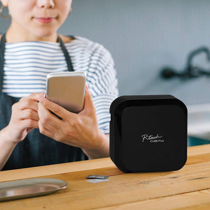 Brother PT-P710BT P-Touch Cube Plus: PC and Mobile Connectable Label Maker with Bluetooth Wireless Technology Brother