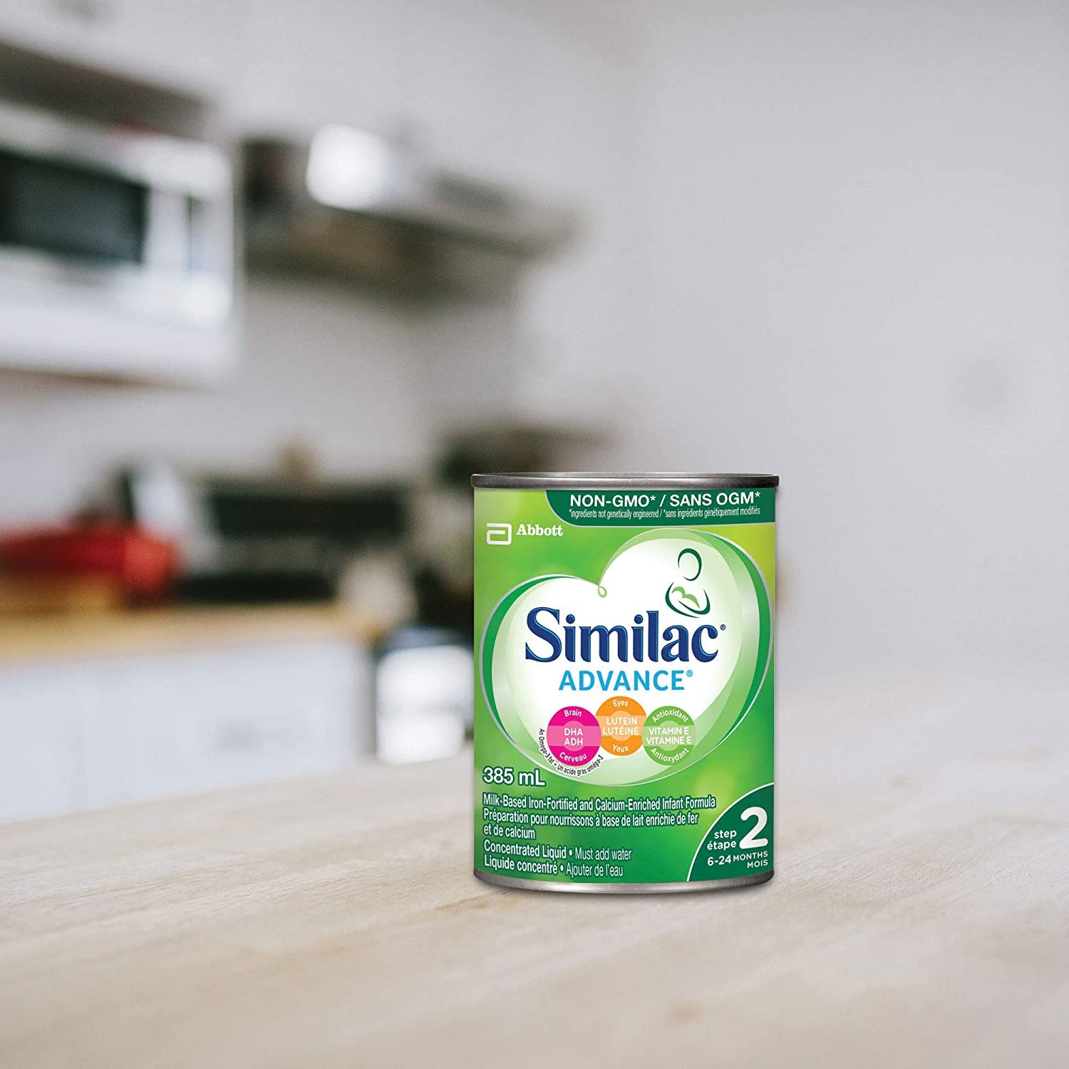 Similac Advance Step 2 Non-GMO Concentrated Liquid Baby Formula, 12 x 385 mL (6-24 Months)