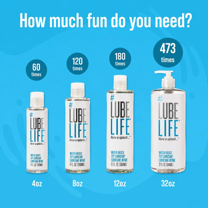 LubeLife 3X Anal Personal Lubricant, Thicker Water-Based lube for Men, Women and Couples, Extra Protection, Non-Sticky, Smooth Glide, 8 Fl Oz - Available at All In One Marketplace Canada