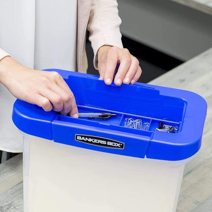 Bankers Box Heavy Duty Portable Plastic File Box with Hanging Rails, Letter, 1 Pack (0086304) 🍁 All In One Marketplace Canada