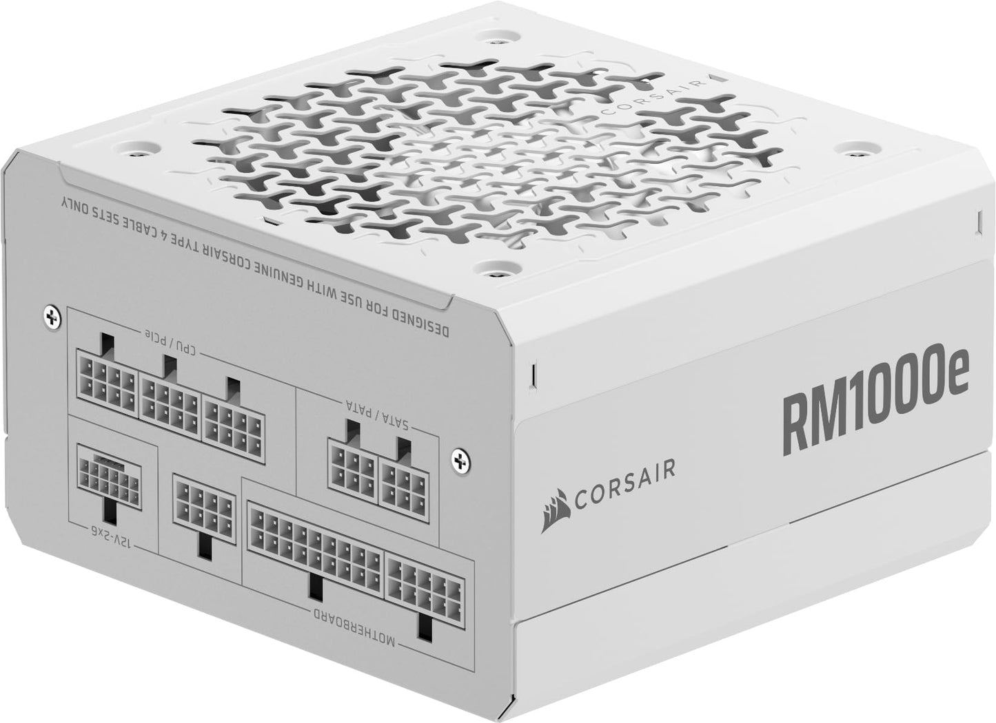 CORSAIR RM1000e (2025) Fully Modular Low-Noise ATX Power Supply with 12V-2x6 Cable – ATX 3.1 & PCIe 5.1 Compliant, Cybenetics Gold Efficiency, 105°C-Rated Capacitors, Modern Standby Mode – White 🍁 All In One Marketplace Canada