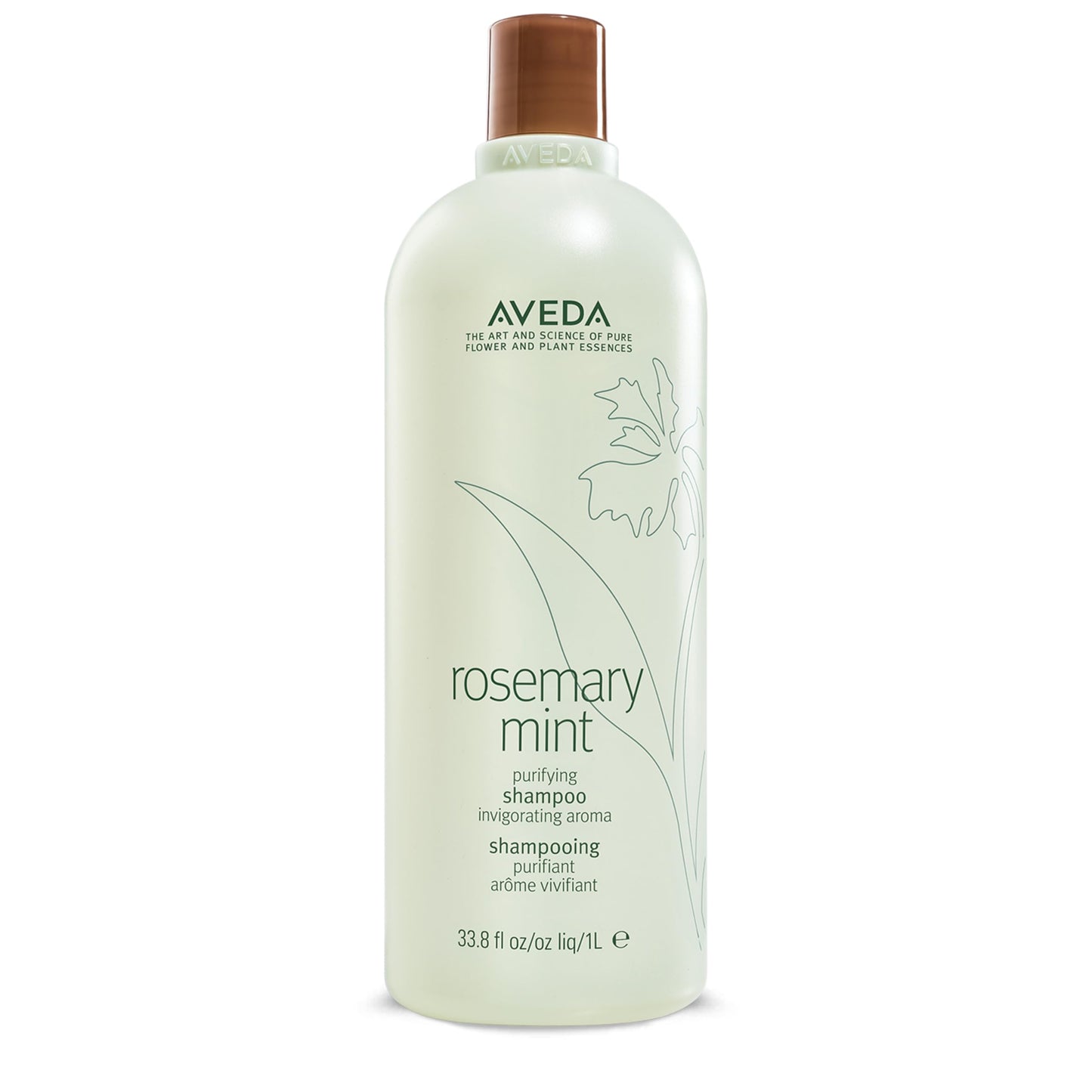 Aveda Rosemary Mint Purifying Shampoo | Clarifying Shampoo | Adds Shine | for Normal to Oily Hair, Fine to Medium Hair Types | 97% Naturally Derived*, 1000ml - Available at All In One Marketplace Canada