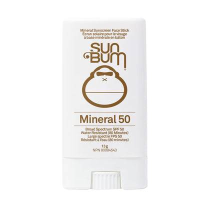 Sun Bum Mineral Spf 50 Sunscreen Face Stick | Vegan and Reef friendly (Octinoxate & Oxybenzone Free) Broad Spectrum Natural Sunscreen with Uva/uvb Protection | .45 Oz, 0.45 ounces NPN# 80084543 - Available at All In One Marketplace Canada