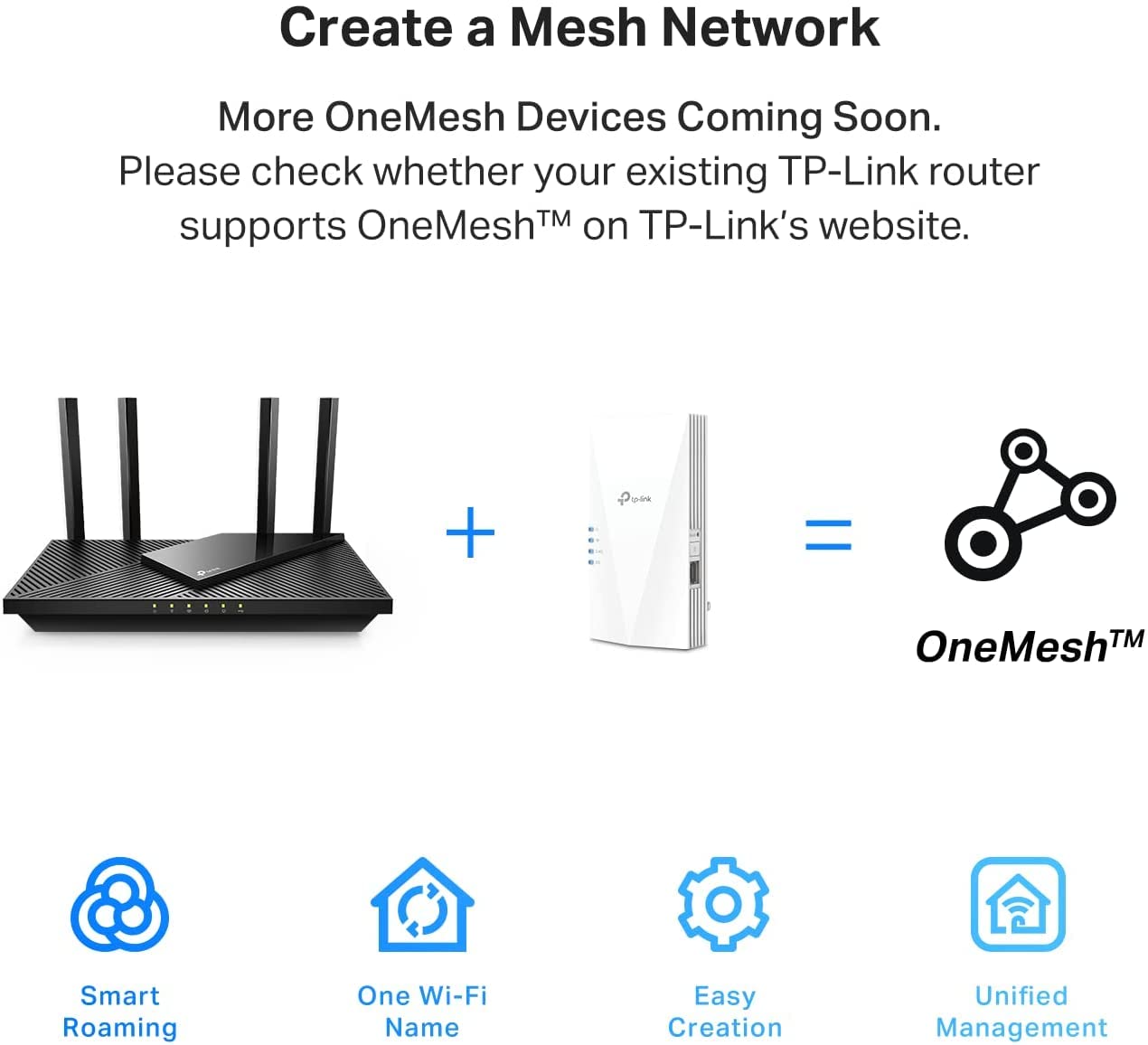 TP-Link AX1800 WiFi Extender Internet Booster (RE600X) - WiFi 6 Range Extender Covers up to 1500 sq.ft and 30 Devices, Dual Band, AP Mode w/Gigabit Port, APP Setup TP-Link