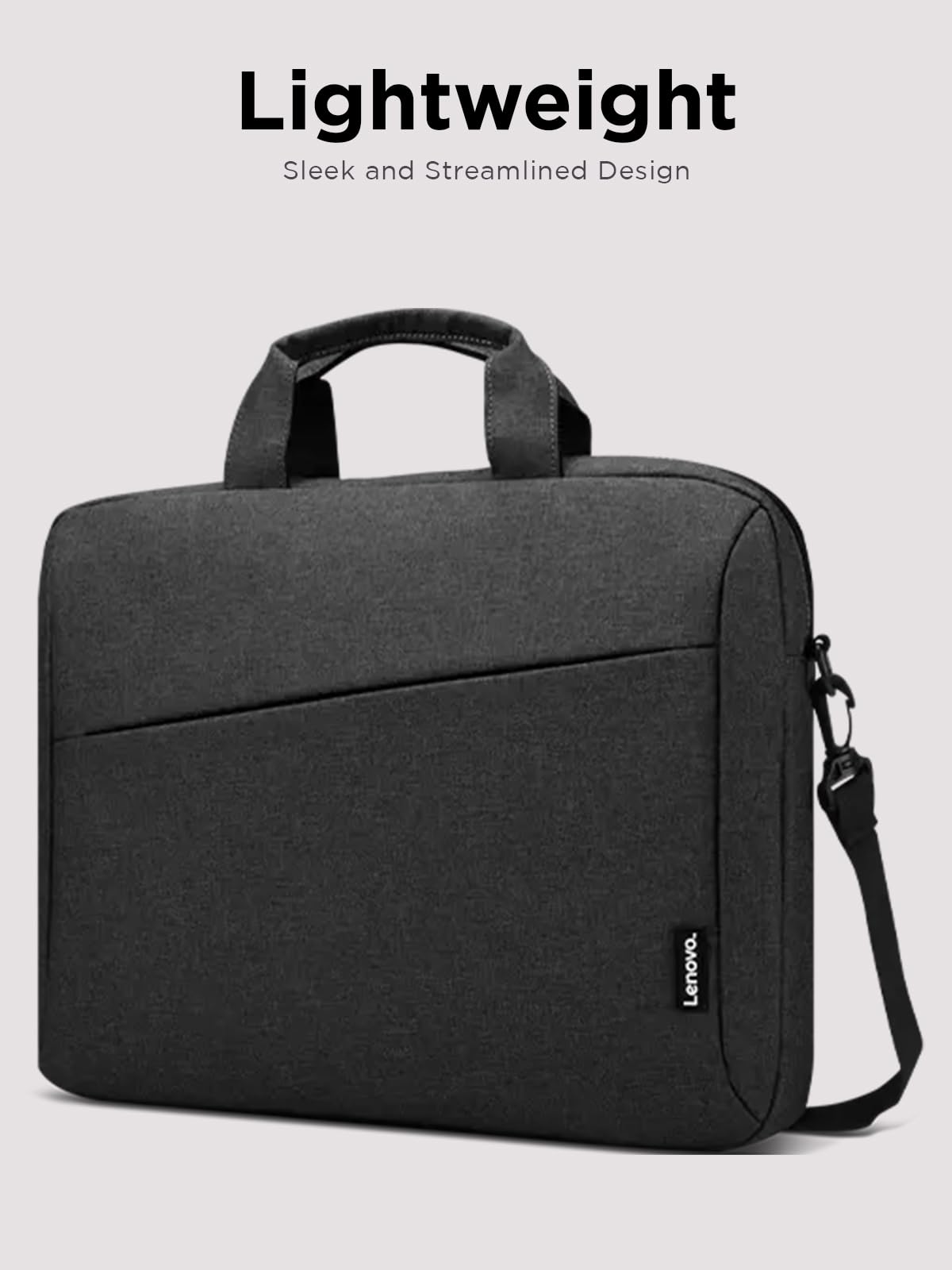 Lenovo Laptop Carrying Case T210, Notebook Bag for 15.6-Inch Laptop/Tablet, Sleek Design and Water-Repellent Fabric, GX40Q17229