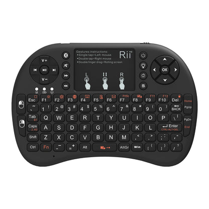 Rii i8+ Mini Wireless Keyboard,Bluetooth Keyboard with Touchpad,Handheld Remote,LED Backlit Compatible with Android TV Box, Android Smart TV,HTPC,Raspberry Pi, Win 7 8 10,Mac OS