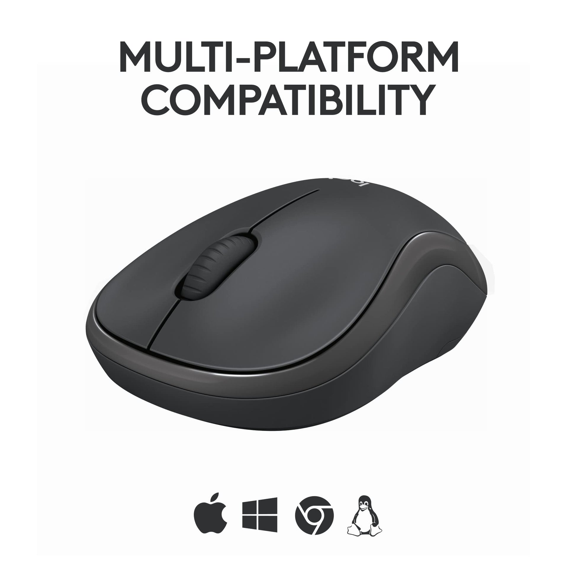 Logitech M240 Silent Bluetooth Mouse, Wireless, Compact, Portable, Smooth Tracking, 18-Month Battery, for Windows, macOS, ChromeOS, Compatible with PC, Mac, Laptop, Tablets - Graphite - Available at All In One Marketplace Canada