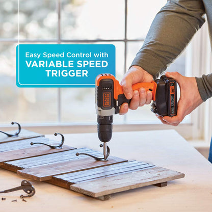 BLACK+DECKER 20V MAX* Cordless Drill, Cordless (BCD702C1) - Available at All In One Marketplace Canada