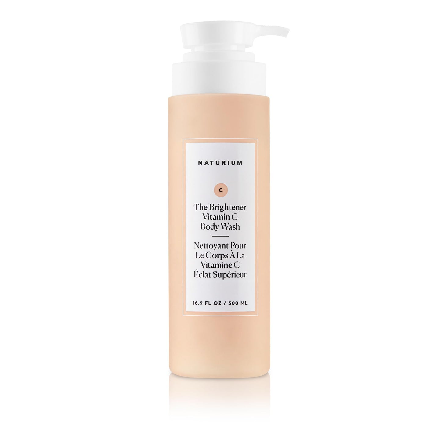 Naturium The Brightener Vitamin C Body Wash | Gentle Cleanser | 16.9 FL OZ / 500 ml