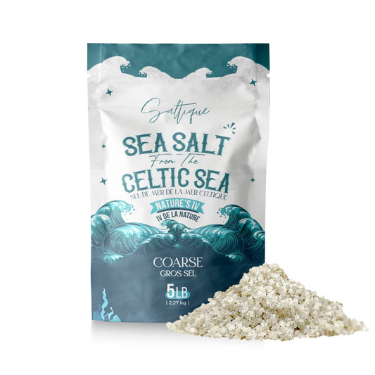 Saltique Celtic Sea Salt Coarse - Hand-Harvested, 100% Natural Unrefined (5lb)